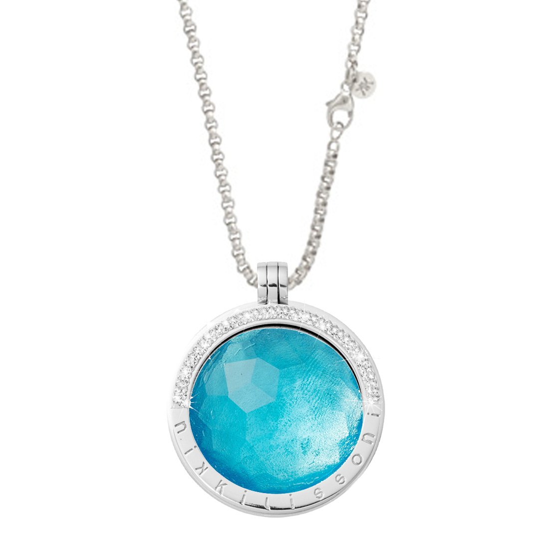 Faceted Aqua Blue Glass (C1369SM) - Image 3